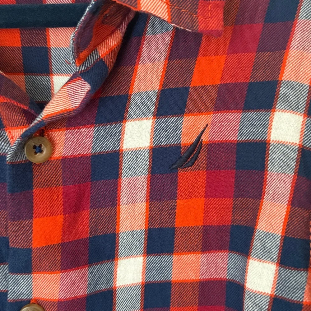 Nautica Red and Blue Cabin Core Plaid Shirt Size 2T New Without Tags